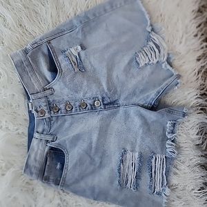 High waisted Mom Jean Shorts